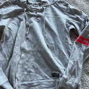 Gray and Red Striped Hoodie thumbnail 2
