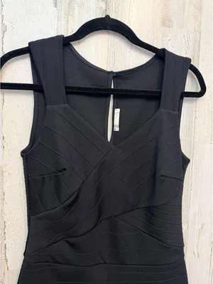 Olive Tree Women's Regular Medium Black Bandage Romper thumbnail 2