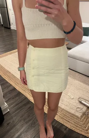 ZARA Quilted Mini Skirt thumbnail 1