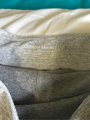 Outdoor Voices Heather Gray Textured Compression Wrap Athletic Skort Size S thumbnail 3