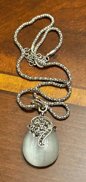 Necklace with earrings set fashion jewlery thumbnail 1