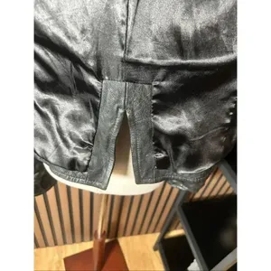 7 For all Mankind Women Rumble Leather Jacket Size S black moto style short thumbnail 8