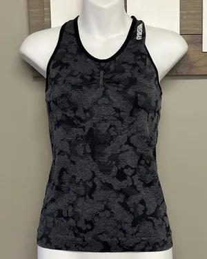 Gymshark Adapt Black Camo Seamless Tank Women’s Razorback- Small thumbnail 1