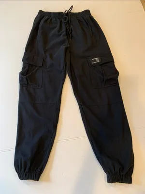 Sangtree Women’s Size 170 ~ Small / Medium Black Casual Cargo Jogger Pants thumbnail 1