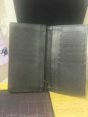 BVLGARI Mille Righe long wallet made from PVC and leather. thumbnail 3
