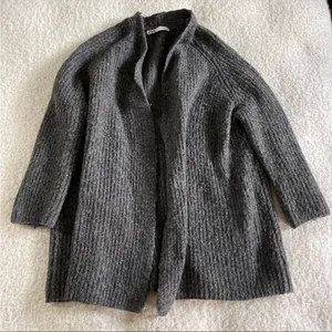 ‎Zara grey cardigan small thumbnail 1