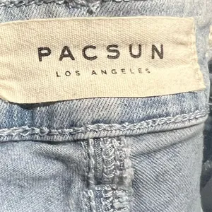 Pacsun Girl's High Waisted Denim Shortie Shorts Blue Size 23 thumbnail 7