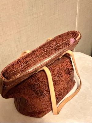 Consuela Classic Tote Floral Brown & Pink thumbnail 2