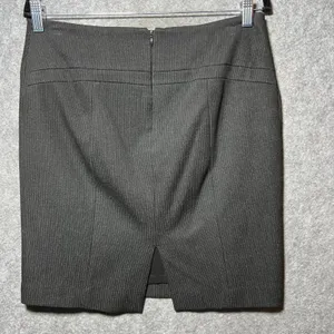 Express Womens Gray Pinstripe‎ Pencil Skirt Size 6 Career Office Stretch Lined thumbnail 6