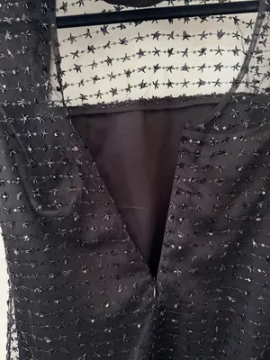NWT STAUD Ilana Mini Dress in Stardust Onyx Black Sequin Stars Size Small thumbnail 9