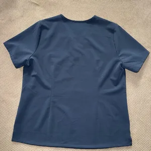 FIGS Women's Technical Collection Scrub Top Teal Short Sleeve Button Up Sz XL‎ thumbnail 8