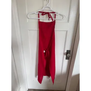 Williams Sonoma red‎ linen apron Red thumbnail 2