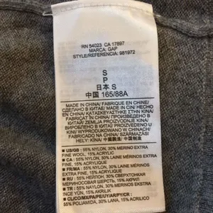 Gap merino wool blend gray long cardigan small button up career thumbnail 6