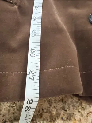 Commense Lapel Oversized Faux Suede Jacket NWT Large Dark Brown Double Breasted thumbnail 8