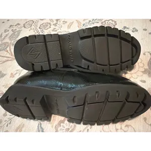 Donald Pliner Eclipse Black Crinkle Patent Platform Loafers 7 thumbnail 9