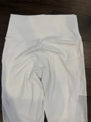 aerie White Hi-Rise 7/8 Offline Leggings Size Large- C47-043 thumbnail 9