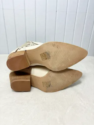 Altar'd State Cream Fringe Western‎ Ankle Boots Size 7 thumbnail 5