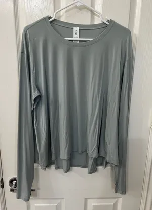 lululemon modal relaxed fit lounge Long Sleeve Tee thumbnail 1
