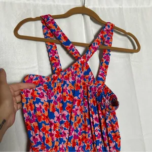 Skies Are Blue‎ Floral Print Crossed Neck Full Length Long maxi Dress Size Small thumbnail 5