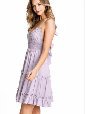 2Bella Sausalito Lilac Maxi Dress With Lining - Size S.‎ NEW With Tags in Bag. thumbnail 4