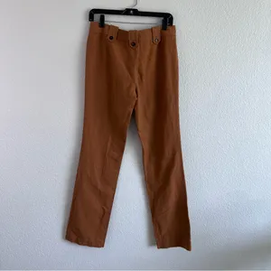 NWT Tory Burch Women's Skinny Auden‎ Pants in Terracotta thumbnail 3
