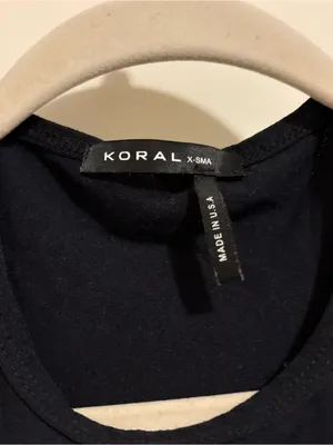 Koral Activewear Black Basic Tank size XS thumbnail 3