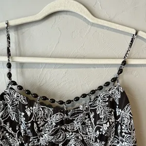 Women's Top Y2K‎ 100 Cotton Babydoll 90s Espresso Brown 8 Gilmore Girls Thin thumbnail 3