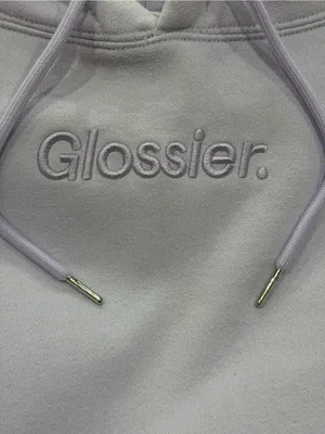 Glossier Womens Crewneck Hoodie - Light Lavender thumbnail 6