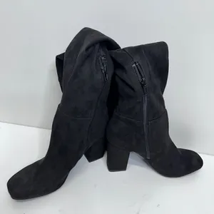 Over the Knee Boots Womens Square Toe‎ Block Heel Size 6 thumbnail 4