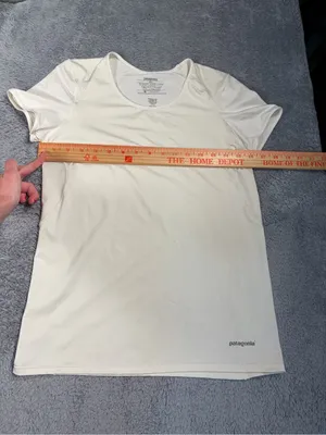 Patagonia Women's White Performance Short-Sleeve Tee small thumbnail 7