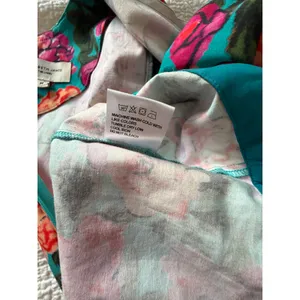 Elizabeth James The Label Floral Mini Dress M | Teal, Pink & Coral thumbnail 10