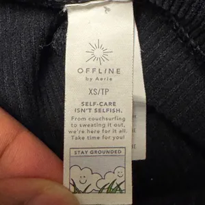 2118 | OFFLINE by Aerie Seamless Super Shorties Minimalist Black Women XS Sporty thumbnail 4