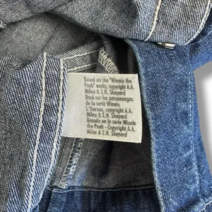 Rare Vintage Disney Store Winnie the Pooh Denim Vest Hunny Bees 90s Y2K‎ L thumbnail 6