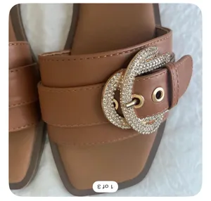 Madden Girl Bedazzled Buckle Sandals thumbnail 1