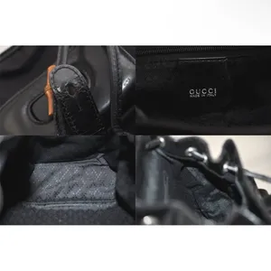 Gucci Black Backpack with Bamboo Handle thumbnail 9