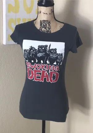 Ewoking Dead Star Wars Walking Dead Shirt Ewok Zombies Halloween S thumbnail 1