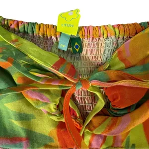 Farm Rio Tropical Print Puff Sleave Mini Dress XS Resort Vacation Sundress thumbnail 9