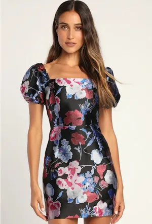 Lulus Floral Mini Dress thumbnail 2