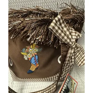 Abetta Accessories Western Fringe Tote Brown Gingham Cowboy Boot Floral‎ NWT Bag thumbnail 4