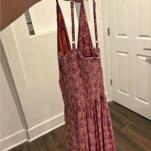angie Pink and Orange Maxi Dress thumbnail 4