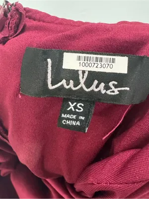 Lulus Love Story Magenta Backless Lace Maxi Dress‎ XS thumbnail 5