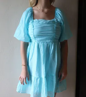 Light Blue Boutique Dress thumbnail 1