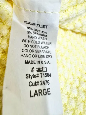 BUCKETLIST Pale Yellow Oversized Button thumbnail 9