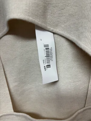 Women’s Cream Ribbed Cutout Crewneck Sweater thumbnail 5