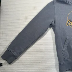 Carhartt Women’s Small Gray Pullover Hoodie Graphic Logo Sweatshirt Cozy Casual thumbnail 7