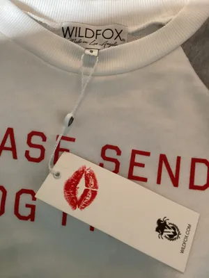 Wildfox New. Please Send Dog Pictures sweatshirt. Small. Retails $98 thumbnail 6