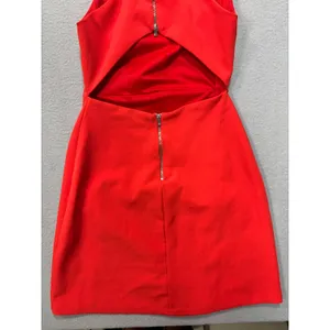 Zara Dress XS Trafaluc Collection Red Open Back Cutout Mini Sleeveless thumbnail 9