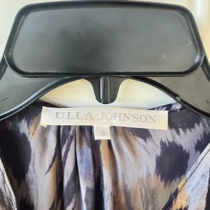ULLA JOHNSON Silk Animal Print Watercolor mini Dress size 2 designer thumbnail 3