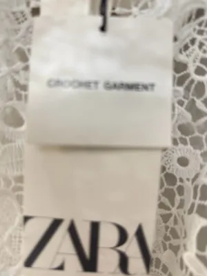 Zara White Lace Halter Collared Camisole thumbnail 6