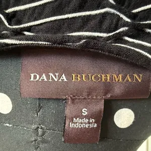 Dana Buchman Black White Geometric Cowl Neck Top Small Stretch Blouse‎ thumbnail 10